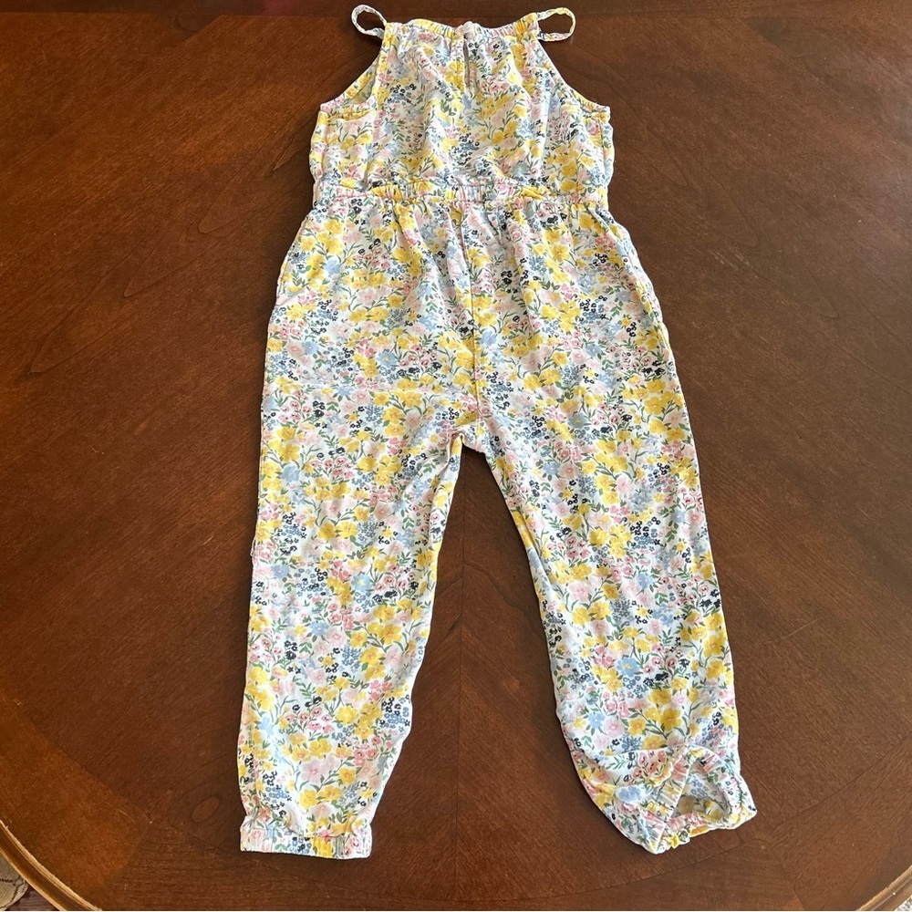 Old Navy | Floral Jumpsuit with Yellow and Blue Accents - Picture 5 of 5